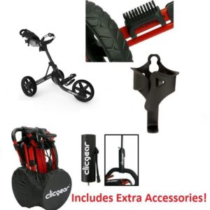 EXTRAS! New Clicgear 3.5 Golf Push Cart + BON...