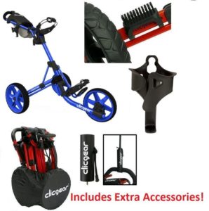 EXTRAS! New Clicgear 3.5 Golf Push Cart + BON...
