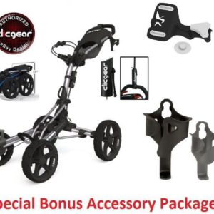 EXTRAS New Clicgear model 8.0 8 SILVER Four W...