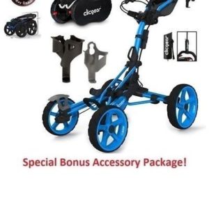 NO TAX! New Clicgear 8.0 Model 8 Blue Four Wh...